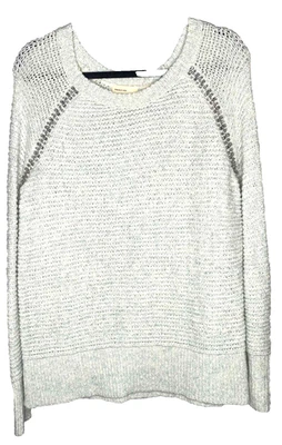 Suéter tejido azul claro con estrás Anthropologie Sleeping On Snow talla pequeña Foto 1 de 4