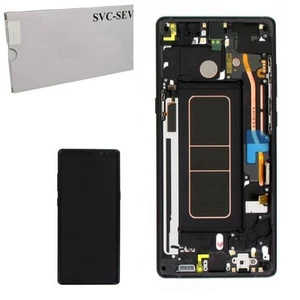 Samsung SERVICE PACK Display LCD ORIGINALE + Frame Per Galaxy Note 8 N950 | Nero - Foto 1 di 1