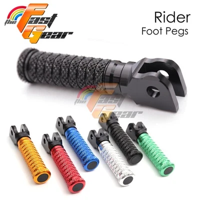 Para Yamaha FZ6 S Fazer 04-16 15 14 13 12 Clavijas Delanteras Negras Motocicleta Empuñadura M Foto 1 de 4