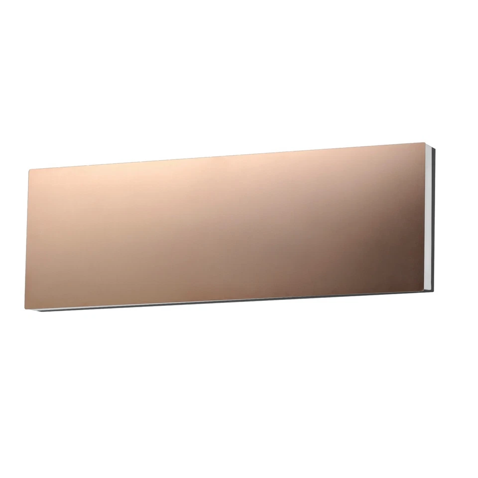 Aplique de baño LED de bronce pulido de la colección Embosse Foto 1 de 1