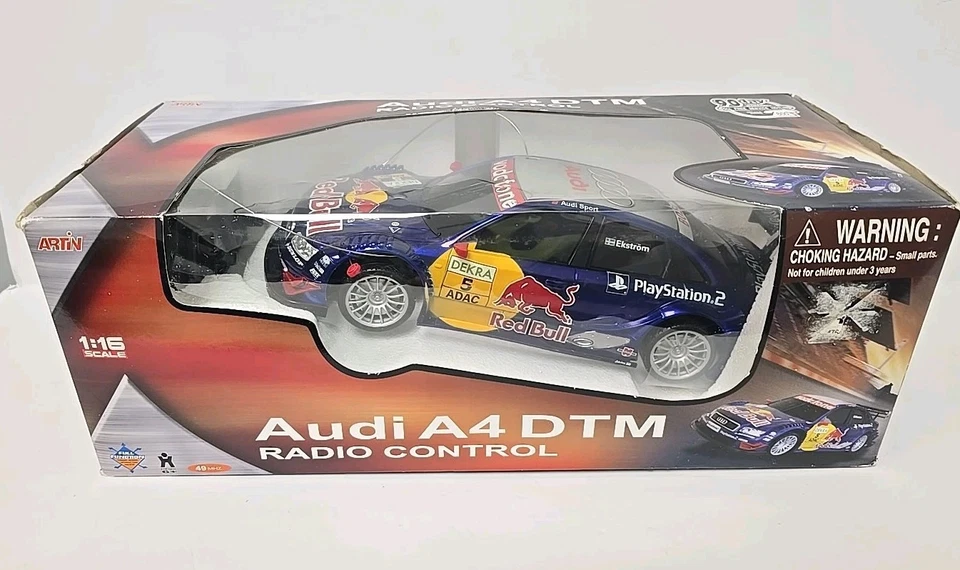 Artin Audi A4 Team Red Bull DTM Eckstrom Radio Control Car 1:16 NEW IN PACKAGE  - Image 1 of 4