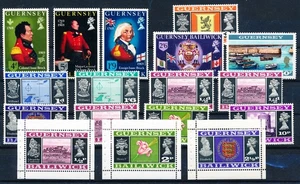 LS64138 Guernsey sir Isaac Brock coat of arms & views fine lot MNH - Picture 1 of 1