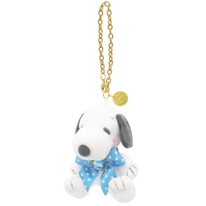 USJ Peanuts Snoopy Mascot Ribbon Keychain Universal Studios Japan Exclusive - Picture 1 of 1