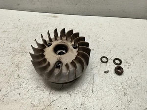 2004 Yamaha Vino 125 YJ125 OEM  Flywheel Rotor With Cooling Fan Nut And Key - Picture 1 of 7
