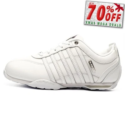 K Swiss Arvee 1.5 Herren Leder Turnschuhe Klassisch Freizeit Retro Sportschuhe - Bild 1 von 4