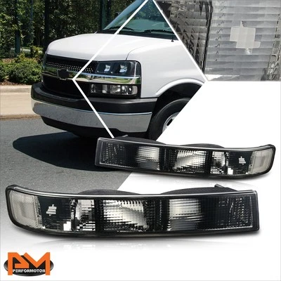 Luz de parachoques de señal de giro de estacionamiento ahumada/clara para 03-24 Express/Savana 1500-4500 Foto 1 de 4