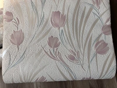 8Single Rolls-4 Dble Rolls Graham & Brown Super Fresco Vinyl Prepasted - Image 1 of 3