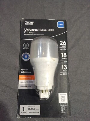 Feit Electric 13W/18W/26W PL Vertical 4-Pin Universal Color Select Light Bulb  - Image 1 of 4