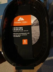 Ozark Trail Serving Baskets Camping BBQ Picnics Outdoors Tailgating - 5 (4/pack) - Picture 1 of 2