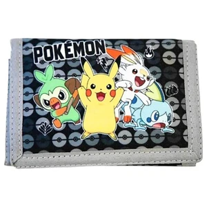 Pokemon Wallet Pikachu Childrens Card Coin Purse Birthday Kids Boys Gift Present - Picture 1 of 3