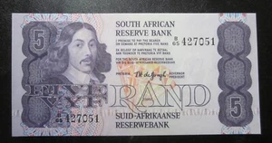 South Africa 5 Rand UNC ND (1978-81) P-119a  Banknote ***RARE***  note  - Picture 1 of 2