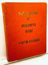 Encyclopédie de la magie impromptue 1ère édition-gros plan-anneaux-pièce-couteau-balles-OOP