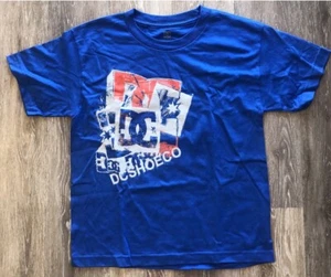 NEW DC VINTAGE 90’S SKATEBOARD SURF MX SNOW WAKE BMX T SHIRT BOYS MEDIUM - Picture 1 of 2