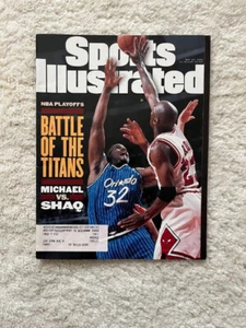 Sports Illustrated Michael Jordan Shaq NBA Playoffs 1995 America's Cup Conner - Bild 1 von 5