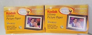 2 Kodak Ultima Picture Paper For Ink Prints 20 Sheets 4"x6" Photo - Picture 1 of 2