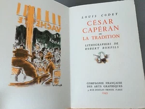 LOUIS CODET - Lithos de Robert BONFILS. César Caperan ou la tradition . 1943 - Imagen 1 de 9