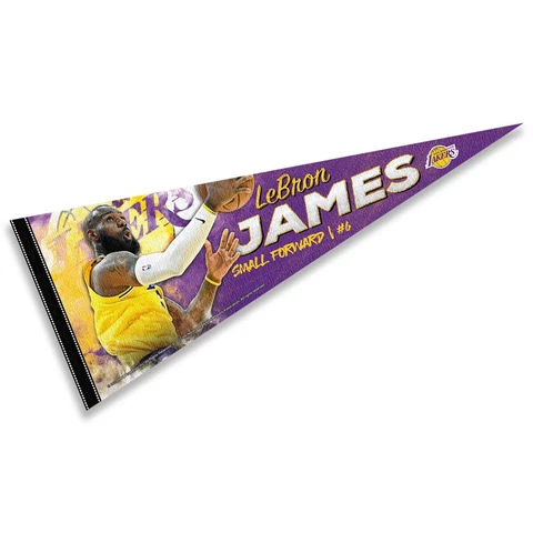 Los Angeles Lakers LeBron Full Size Pennant Flag Banner Cover