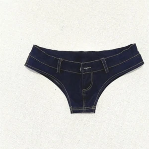 Schwule Herren sexy Mini Denim Shorts Hose niedrige Taille Hose Clubwear Party schmale Kleidung - Bild 1 von 5