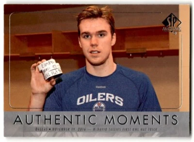 2016-17 SP Authentic Moments Connor McDavid #106 Edmonton Oilers - Image 1 of 2