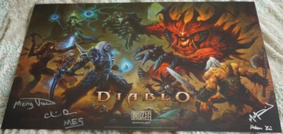 Blizzcon 2017 Diablo III 3 Signed Mini Poster - Image 1 of 3