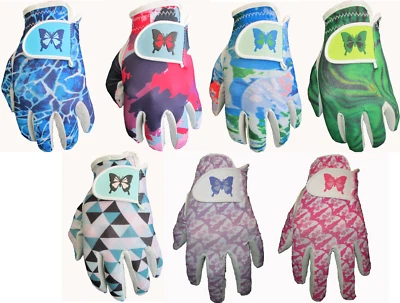 Damen Papillon Cabretta Leder Golfhandschuh 3 Größen Small Medium Large Poly 5