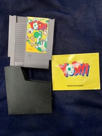 NES Yoshi Nintendo Video Game Box Dust Cover Instruction Booklet