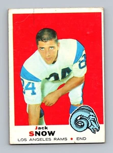1969 Topps #256 Jack Snow LOW GRADE Vintage Football Card - Bild 1 von 2