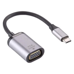 Câble Adaptateur Connexion 1080P VGA Femelle vers Type-C / USB-C Mâle, VGA Femelle vers - Photo 1/6