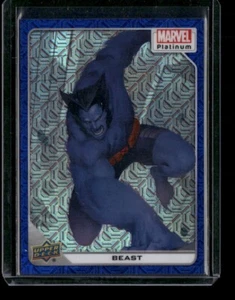 Beast #75 Blue Traxx /499 Upper Deck 2023 Marvel Platinum - Bild 1 von 3
