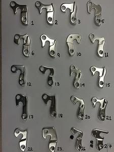 Various Rear Gear Mech Derailleur Hanger Drop out as listed in description 1-27 - Picture 1 of 22