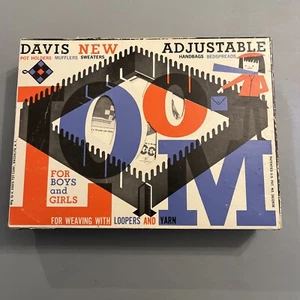 Telaio tessitura regolabile Davis vintage con scatola originale anni 50 #600 lotto di 3 anelli - Foto 1 di 16