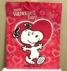 Hallmark Peanuts Snoopy Valentines Gift Bag 2012 13"x10.5"x6" VGB44 New