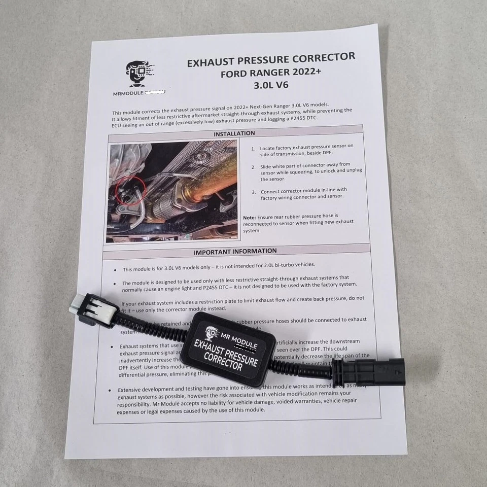 Ford Ranger V6 2022+ Exhaust Pressure Corrector - Image 1 of 2