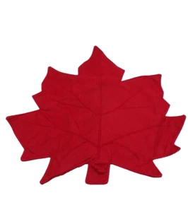 Mantel individual Better Homes and Gardens Borgoña poliéster imitación gamuza hoja de arce - Imagen 1 de 3