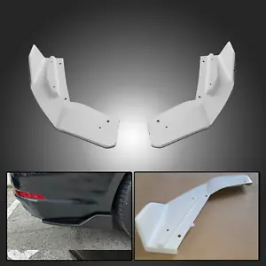 Pair For 2022-2023 Subaru BRZ/Toyota GR86 FRP Rear Bumper White Lip Spat Aprons - Foto 1 di 5