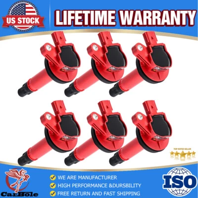 6Pcs Ignition Coil UF553 For 2007 2008 Ford Edge SE Sport Utility 4-Door 3.5L V6 - Image 1 of 4
