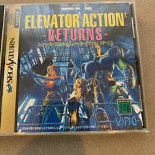 Elevator Action 2 Returns w/spine Sega Saturn from JP EXC SS Free Ship USED