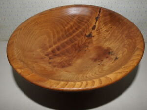 QUIRKY RIPPLE ASH PEDESTAL BOWL, 270 X 100mm HAND MADE IN WALES FROM UK WOOD