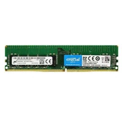 New Crucial 16GB DDR4 2400MHz PC4-19200 2RX8 ECC EUDIMM Memory Ram CT16G4WFD824A - Image 1 of 4