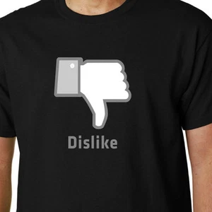 Dislike T-Shirt Social Media Like Pollice Smanettone Divertente Umorismo Frase - Foto 1 di 4