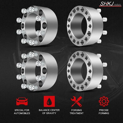 4 Wheel Spacers 8X170 3" For Ford F-350 Super Duty Excursion Limited Xlt 6.7L - Image 1 of 4