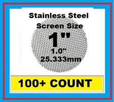 100+ Stainless Steel Pipe Screens - New! ONE INCH Size! PipescreenZ™ MADE IN USA
