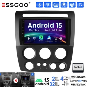 2+32G Android 15 Car Stereo Radio GPS for Hummer H3 2005-2010 Wifi Carplay FM - Picture 1 of 12