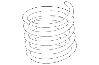 Muelle helicoidal original Mitsubishi MN184084 Foto 1 de 2