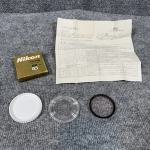 Nikon OEM L1A Glass Filter w Case box 52mm Clear UV Skylight General protection - Picture 1 of 12