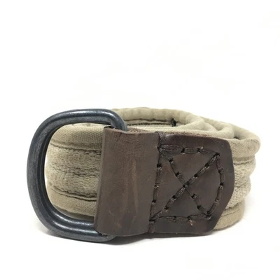 Cinturón Abercrombie & Fitch Para Hombre Talla 36 Beige Marrón Cuero Informal Preppy Anillo D Foto 1 de 4