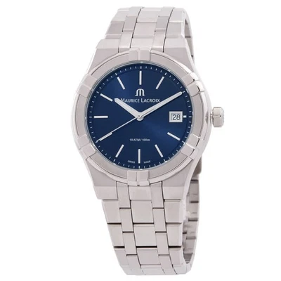 Maurice Lacroix Aikon Quartz Blue Dial Men's Watch AI1108-SS002-430-1 - Image 1 of 3