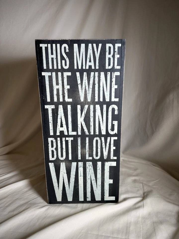 Primitives By Kathy-Wine Box Holds 6 Bottles Of Wine - Image 1 of 4