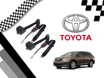 Para todos los cinturones de seguridad delanteros TOYOTA Venza 2 piezas material de larga duración negro Foto 1 de 4