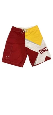 USC Trojans Board Shorts L Campus Drive Polo Acuático Amarillo Rojo Blanco Foto 1 de 4